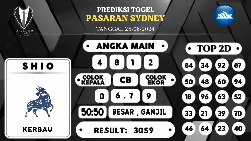 https://prediksibossbg.com/prediksi-boss-togel-sidney-selasa-25-juni-2024/