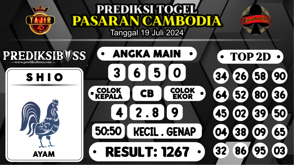 https://prediksibossbg.com/prediksi-boss-togel-cambodia-jumat-19-juli-2024/