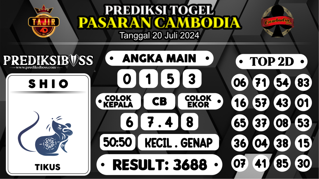 https://prediksibossbg.com/prediksi-boss-togel-cambodia-sabtu-20-juli-2024/