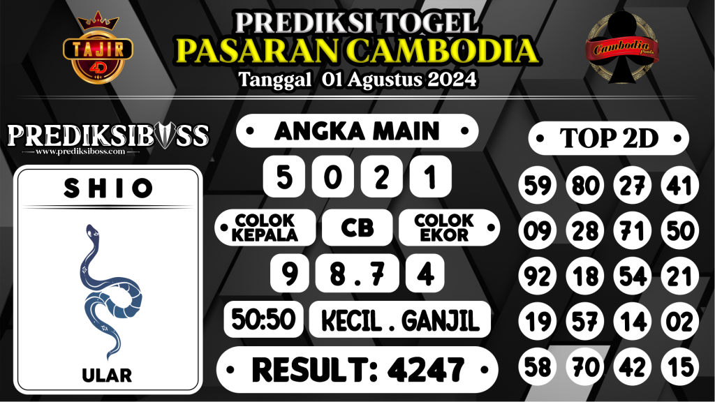 https://prediksibossbg.com/prediksi-boss-togel-cambodia-kamis-01-agustus-2024/