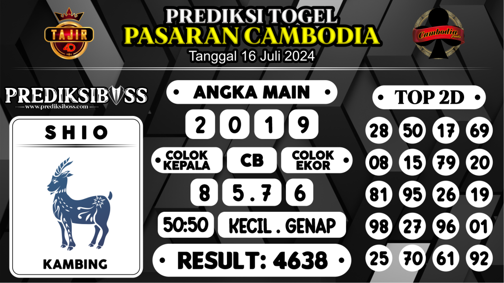 https://prediksibossbg.com/prediksi-boss-togel-cambodia-selasa-16-juli-2024/