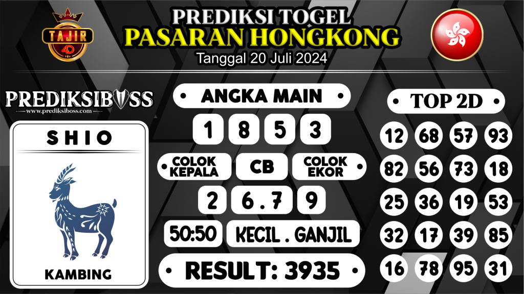 https://prediksibossbg.com/prediksi-boss-togel-hongkong-sabtu-20-juli-2024/