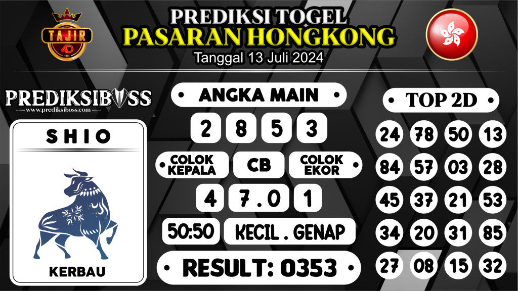 https://prediksibossbg.com/prediksi-boss-togel-hongkong-sabtu-13-juli-2024/