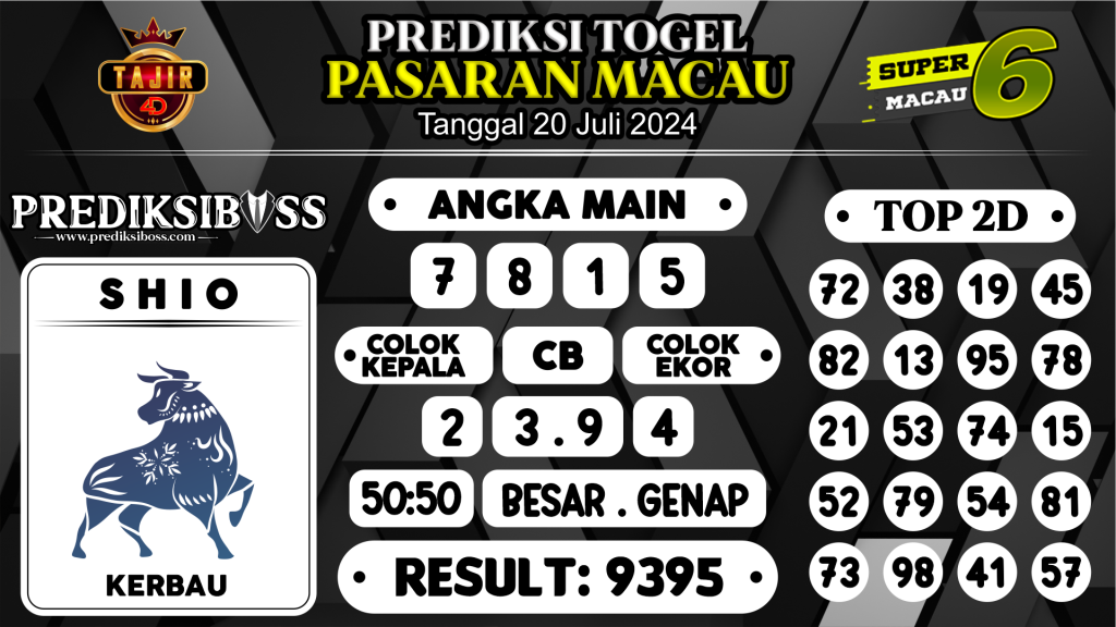 https://prediksibossbg.com/prediksi-boss-togel-macau-sabtu-20-juli-2024/