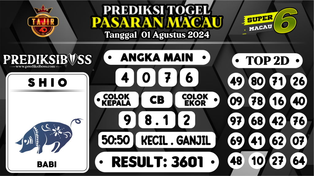 https://prediksibossbg.com/prediksi-boss-togel-macau-kamis-01-agustus-2024/