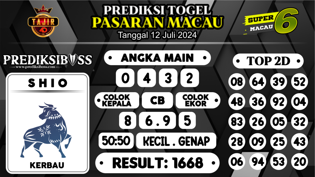 https://prediksibossbg.com/prediksi-boss-togel-macau-jumat-12-juli-2024/