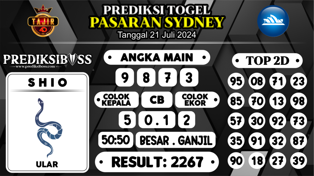 https://prediksibossbg.com/prediksi-boss-togel-sidney-minggu-21-juli-2024/