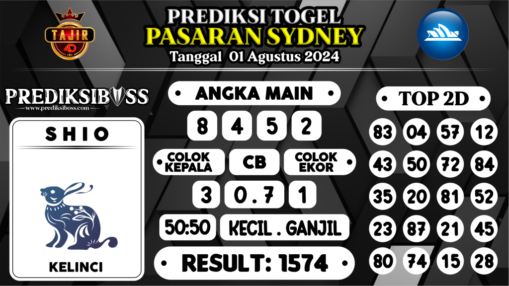 https://prediksibossbg.com/prediksi-boss-togel-sidney-kamis-01-agustus-2024/