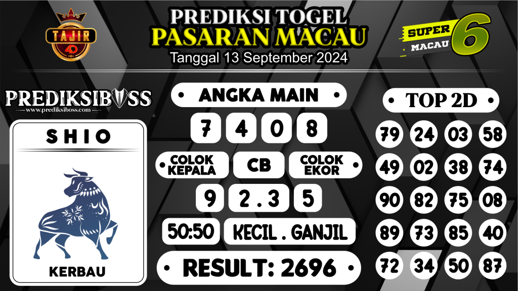 https://prediksibossbg.com/prediksi-boss-togel-macau-jumat-13-september-2024/