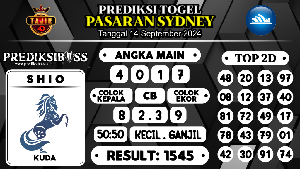 https://prediksibossbg.com/prediksi-boss-togel-sidney-sabtu-14-september-2024/