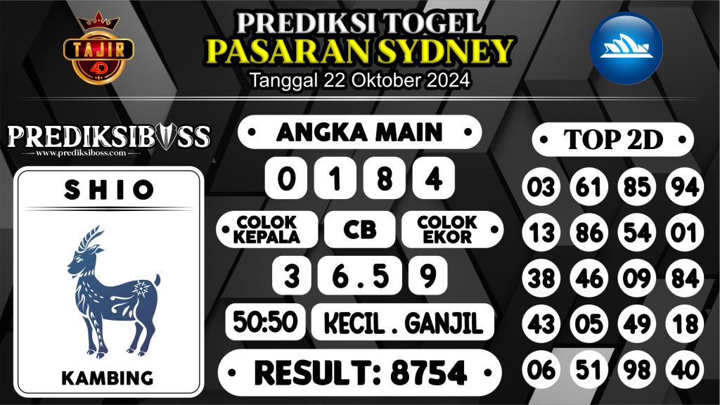 https://prediksibossbg.com/prediksi-boss-togel-sidney-selasa-22-oktober-2024/