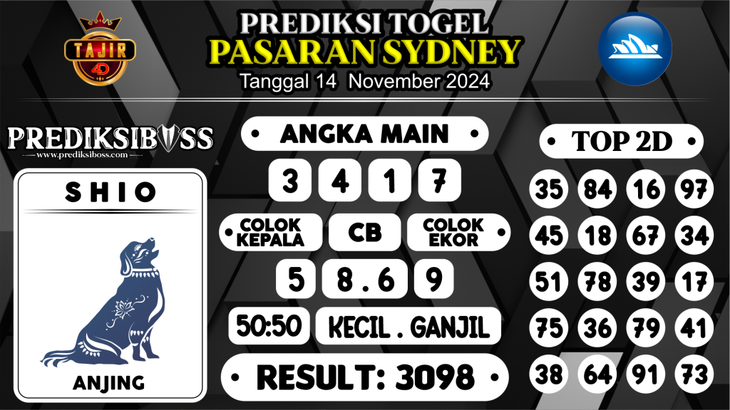 https://prediksibossbg.com/prediksi-boss-togel-sidney-kamis-14-november-2024/