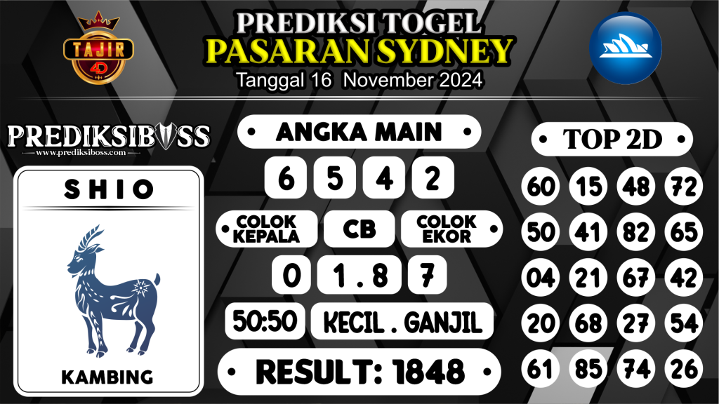 https://prediksibossbg.com/prediksi-boss-togel-sidney-sabtu-16-november-2024/